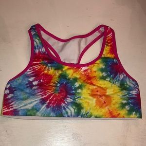 Mush by Handcraft tie dye sports bra - girls size L